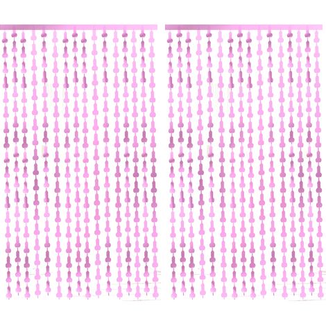 Rideau En Feuille D Aluminium - 1 X 2 M - Décoration Murale Pour Fête - Lot De 2 (1/5)
