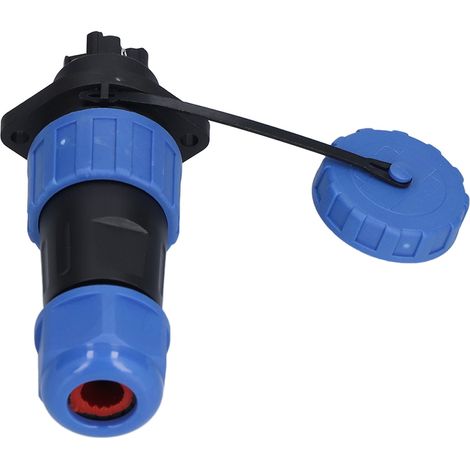 Connecteur étanche IP68 aviation LP20 4 broches, prise à bride 250V, longueur 612mm, bornes bout-à-bout pour alimentation (1/5)