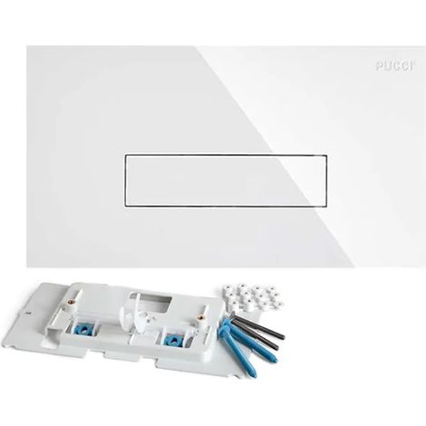 PLACCA 1 TASTO MODELLO SARA 33 BIANCA   PUCCIPLAST Srl