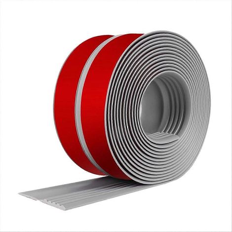 Escalier Edge Trim autocollant escalier Nosing Molding Trim Non Slip caoutchouc Nose pour intérieur extérieur Use gris (1/5)