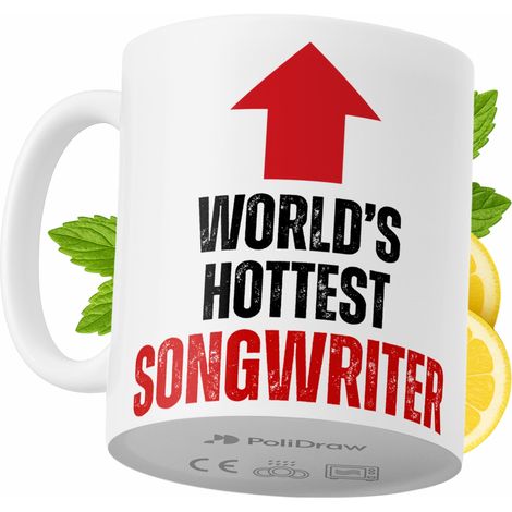 Lustige Kaffeetasse für Songwriter mit witzigem Textdesign – ideal für Geburtstage, Namenstage, Feiertage und besondere Anlässe. Hochwertige Tasse für Zuhause, Büro und Arbeit. Farbe: Weiß, 330 ml.