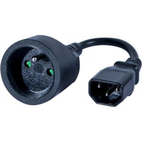 CONECTICPLUS Adaptateur de prise électrique France vers C14 type onduleurs