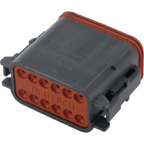 Carcasa de enchufe 12 polos Hembra DT-B POSITIONS FEMELLE DEUTSCH DT DSDT0612SB 12 (1/2)