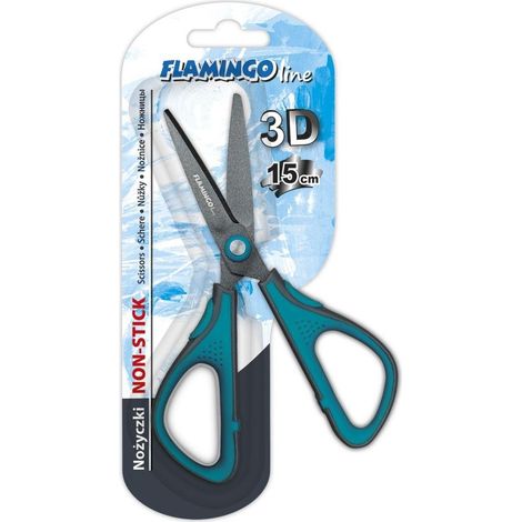 Ciseaux 3D antiadhésifs, lame de 15 cm, longueur de 5 cm
