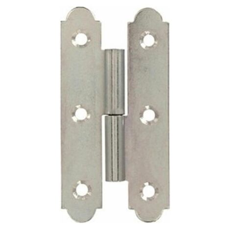 Bisagra española Ac 60x40d 2 piezas - Vynex