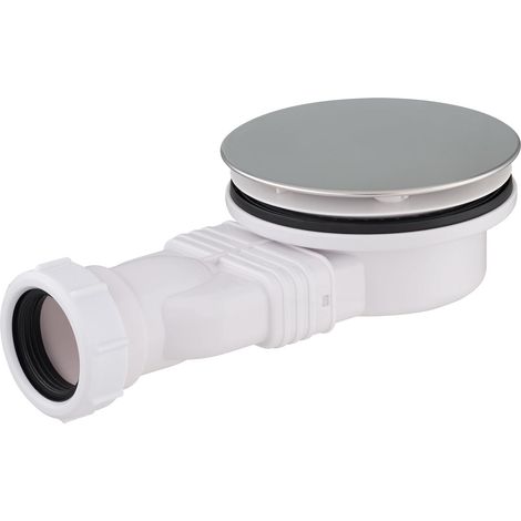 Desagüe de ducha ultrafino para platos de ducha extraplanos – Desagüe con tubo de PVC de Ø40 mm, caudal de 41 L/min (1/4)