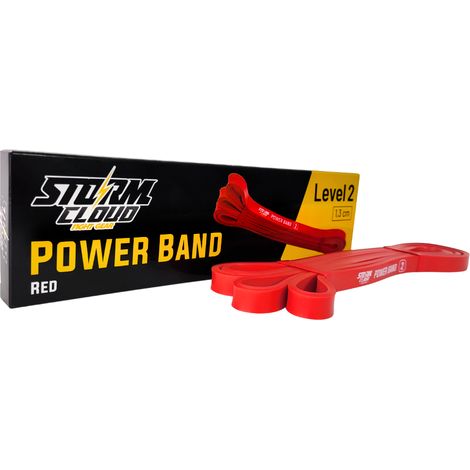 StormCloud Widerstandsband Trainingskraftband Rot Stufe 2