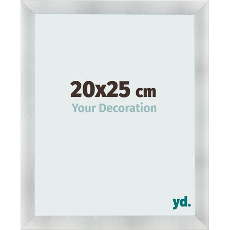 yd. - Cadre photo 20x25 - Aluminium Brosse - MDF - Pisa (1/5)