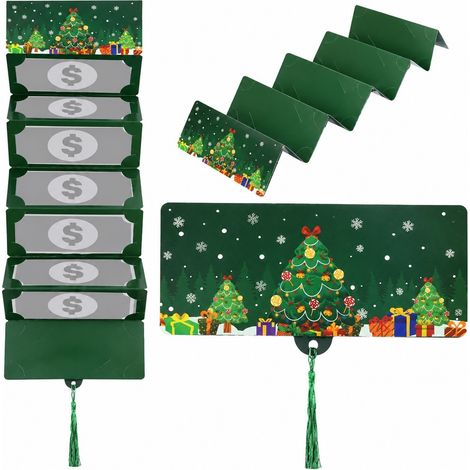 Cartes de vœux de Noël, porte-enveloppes pliables, en papier, cadeau pour les fêtes