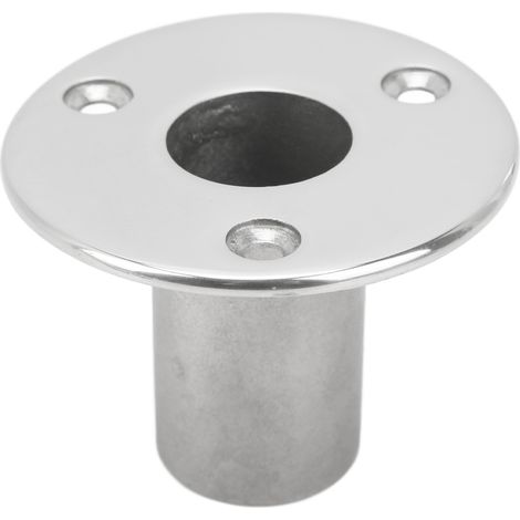 Raccord de main courante de bateau de 25mm, Base de Tube de main courante en acier inoxydable 304 à 90 degrés pour Yacht Marine