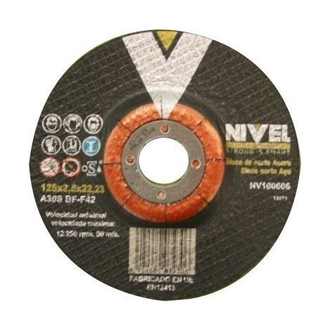 Disco Corte Metal 125X2,5X22 Mm Nivel