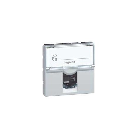Legrand 079291 Toma RJ45 Legrand Mosaic - Cat. 6 FTP - 9 contactos - 2 módulos - aluminio