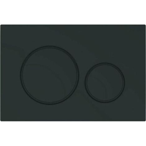 Plaque de Commande WC Compatible Geberit Sigma 20 - Duofix - Design Élégant Noir Mat 115.882.16.1 (1/2)