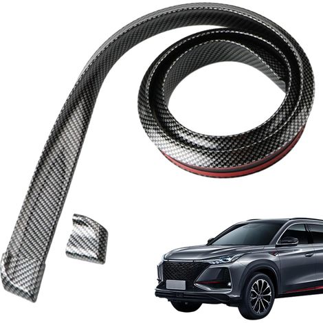 Aileron arrière de voiture, bande extérieure arrière de 140 cm – Autocollant en caoutchouc pour aileron arrière, séparateur de jupe latérale, spoiler de barre de bande pour voiture, SUV (1/5)