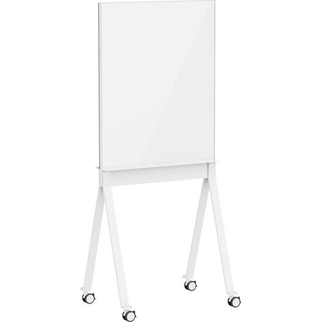 SpeaKa Professional Tableau magnétique en verre SP-SMW-001 (l x H) 760 mm x 959 mm blanc aimants inclus pied à quatre b (1/4)