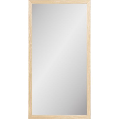 Specchio da parete Scottsdale con cornice in legno naturale 45x75 cm