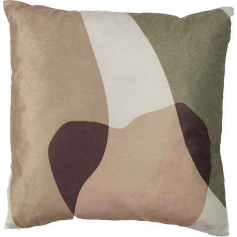 Coussin Déco Imprimé "Sherpa" 40x40cm Multicolore (1/4)