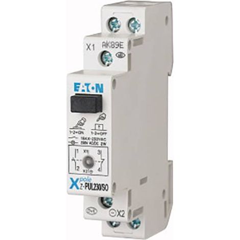 Eaton Interruttore modulare nero con LED integrata