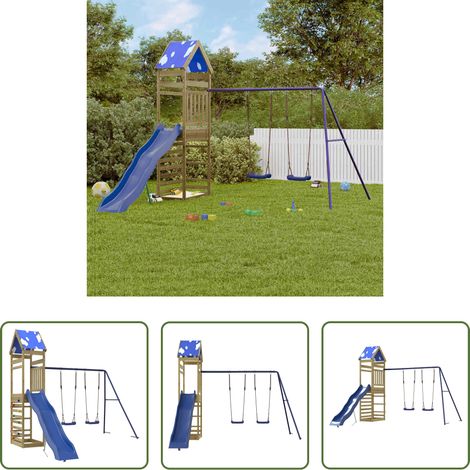 vidaXL Kletterturm - Spielturm Imprägniertes Kiefernholz (1/5)
