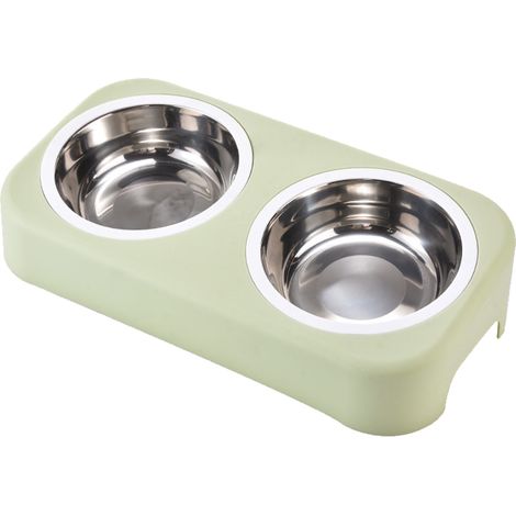 Gamelle surélevée pour chien en acier inoxydable, adaptée aux chiens de petite et grande taille, support de bol surélevé pour alimentation et eau, stable et résistante (1/5)