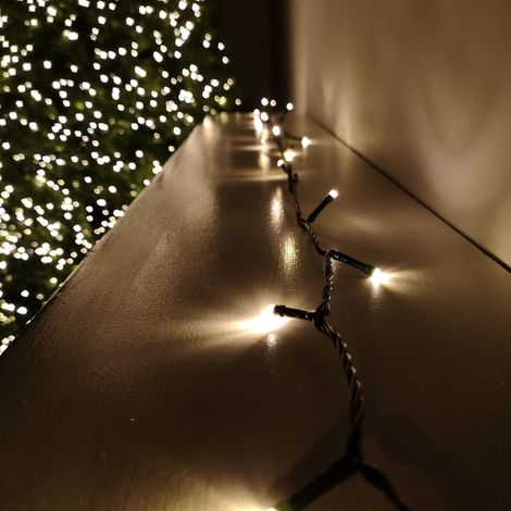 200 LED 16m Premier Christmas Outdoor Multi Function Timer Lights in Warm White (1/5)