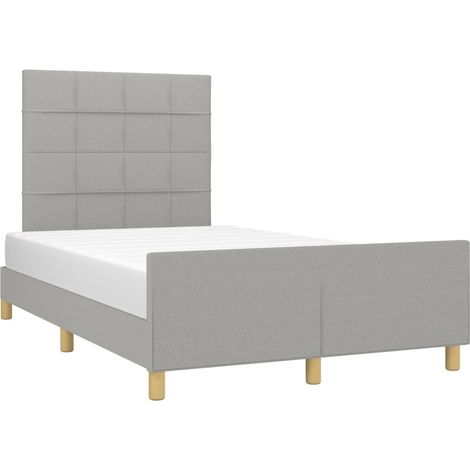 Giroletto senza Materasso Grigio Chiaro 120x200 cm Tessuto vidaXL (1/4)