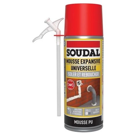 Mousse expansive PU LOW MDI - 500 mL - SOUDAL