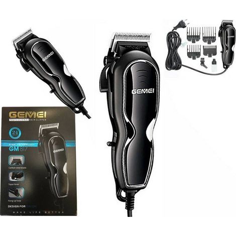 MaxTech - Tagliacapelli Rasoio Elettrico Regola Barba Baffi Basette Lama Acciaio Gm-817 - (1/5)