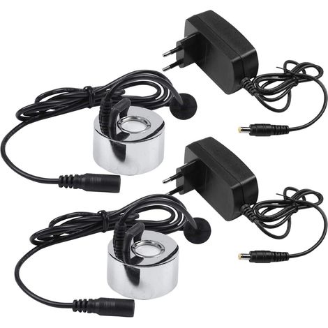 Lot de 2 Humidificateurs à Ultrasons 45mm 24V avec Prise EU pour Incubateur et Maison (1/5)