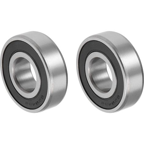 LaBlanc - Cuscinetti a sfere 6204-2RS 20x47x14mm x 2 pezzi in acciaio al carbonio per macchine utensili, [doppia tenuta]
