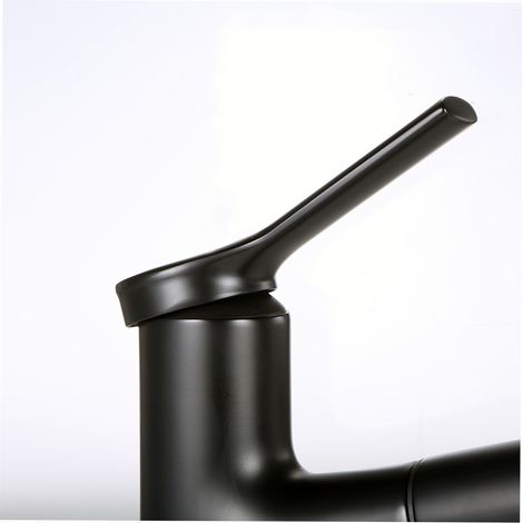 Robinet de cuisine Decdeal à douchette extractible avec 2 jets, mitigeur eau chaude/froide à valve céramique, pivotant à 360° et à poignée unique. (1/2)