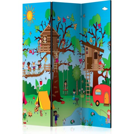 Paravento - Happy Children [Room Dividers] - 135x172 (1/4)