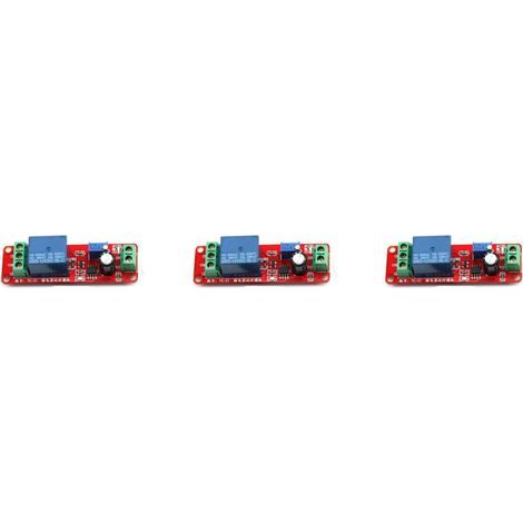 3Pièces Module Ne555 Minuterie Retard Réglable Multiusage Couleur (1/2)