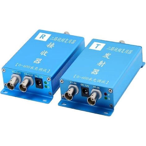 Multiplexeur vidéo 2 canaux, multiplexeur vidéo double, superposeur vidéo 4 canaux, dispositif composite 3 canaux (1/5)