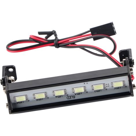 Barre Lumineuse LED Universelle 6 LEDs pour Voiture Modèle Réduction 1/10 Camions Grue, Remplacement Kit 70mm, Éclairage Supplémentaire (1/5)