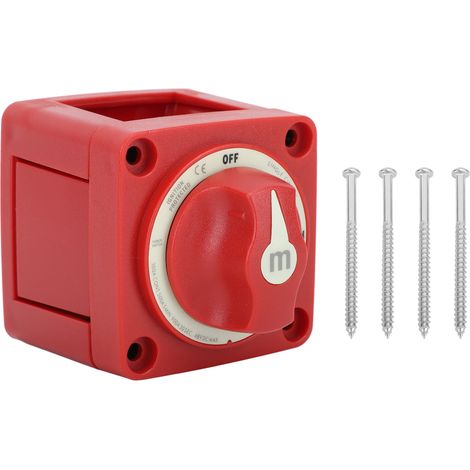 Interrupteur d'isolement de Batterie, Disjoncteur à Circuit Unique M10 X 2 pour Voiture pour Bateau. (1/5)