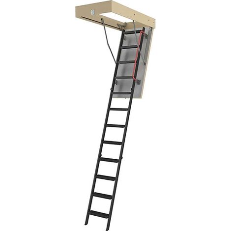 Matisère – Échelle escamotable métallique 70 x 140 cm – Charge maximale 200 kg – Marches antidérapantes – LMK701402