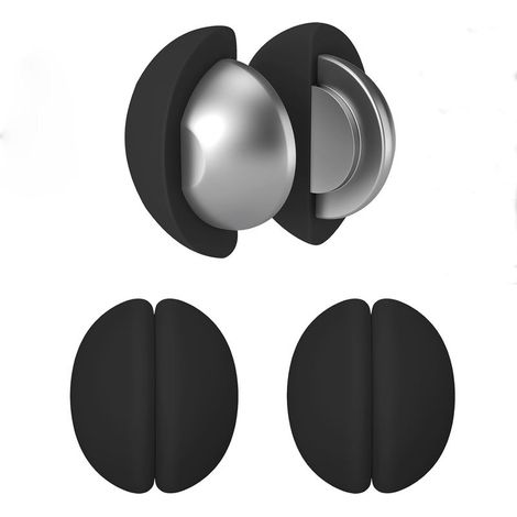 3 Paires Poids magnétiques pour Rideau de Douche, (Noir ) Bas alourdi avec revêtement en Silicone antirouille, empêche Le Rideau de Douche de bouger avec Le Vent, Convient pour Rideaux et nappes (1/5)