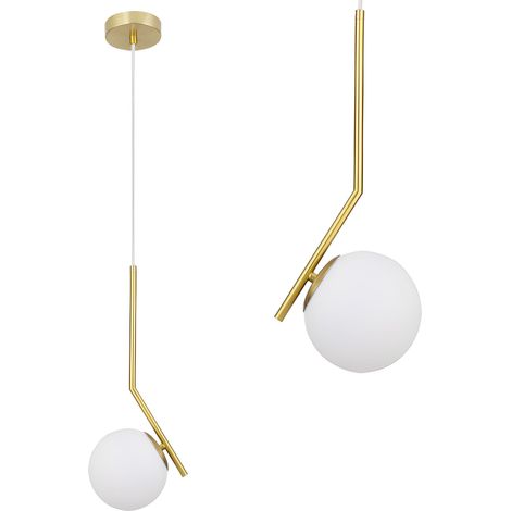 CEILING LAMP CHANDELIER TOOLIGHT G106-1W GOLD WHITE (1/5)