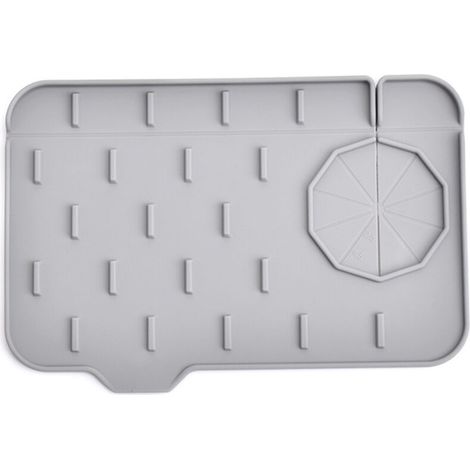 Tapis de robinet en Silicone poignée de robinet de cuisine plateau d'égouttement Double face à l'aide de tapis de robinet tapis de vidange d'évier garde-boue (1/4)