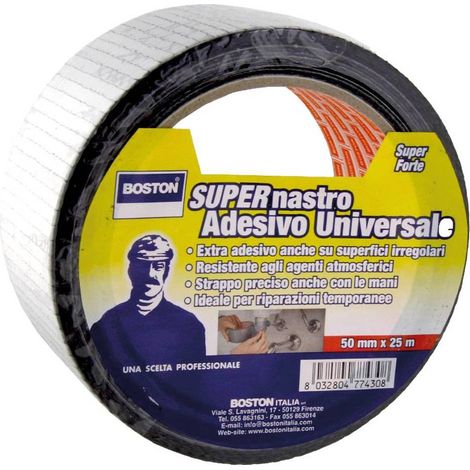 NASTRO TELATO UNIVERSALE mm. 50 x 5 mt - nero