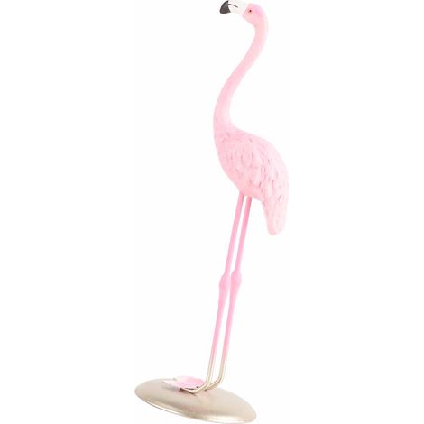 Niedliche rosa Flamingo-Figur aus Kunstharz, Tischdekoration, Wohnzimmerdekoration, Tortendekoration (1/5)
