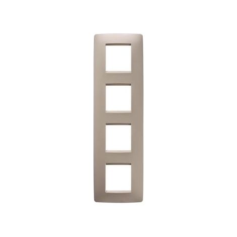 PLAQUE ONE INT. 2+2+2+2P V CHANVRE GEWISS GW16129TC