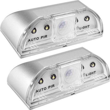 Luz nocturna con forma de ojo de cerradura, paquete de 2 luces nocturnas LED infrarrojas PIR SENHAI, detector de movimiento automático. (1/4)