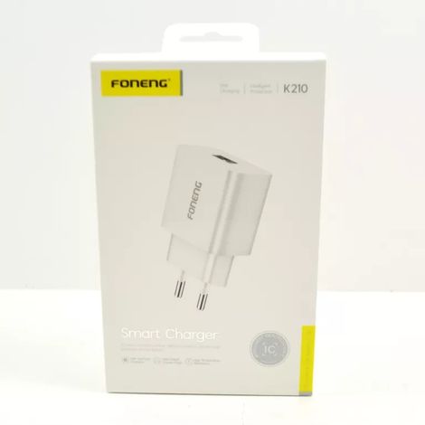 Chargeur mural Foneng K210 2,1 A 10 W 1 port USB blanc (1/3)