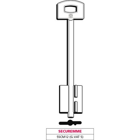 Silca CHIAVE A DOPPIA MAPPA 5SCM12 (G. VAT 5) SECUREMME 5.00 pz