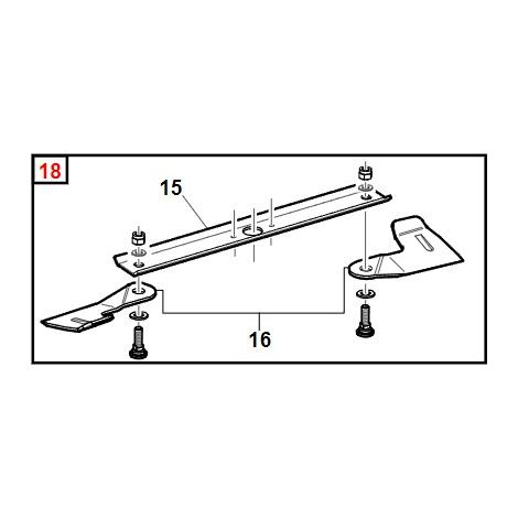 Kit lame ORIGINALE GIANNI FERRARI macchina professionale GTM 155