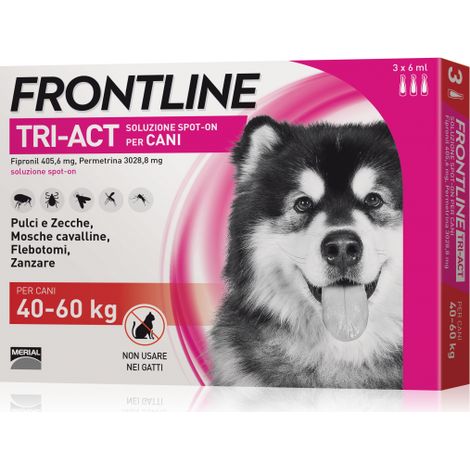 Frontline Triact Spot On per Cani 40-60 Kg 3 Pipette
