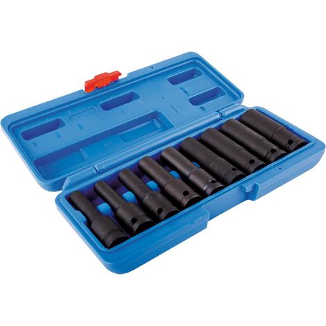 Coffret douilles choc 1/2" L.76mm e10 à E24 (9 pcs) - OM 7047 - CLAS Equipements (1/3)