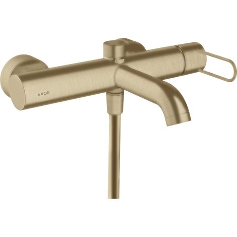 Mitigeur monocommande pour baignoire AXOR UNO AP, levier à poignée, bronze brossé (1/2)